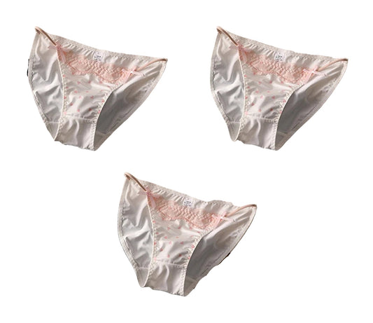 Sexy lace thong panties for women in pale pink with elegant design and comfortable fit