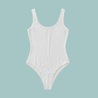 LuckeLadybug LLC White Bodysuit, perfect for sexy-lingerie looks and stylish layering options