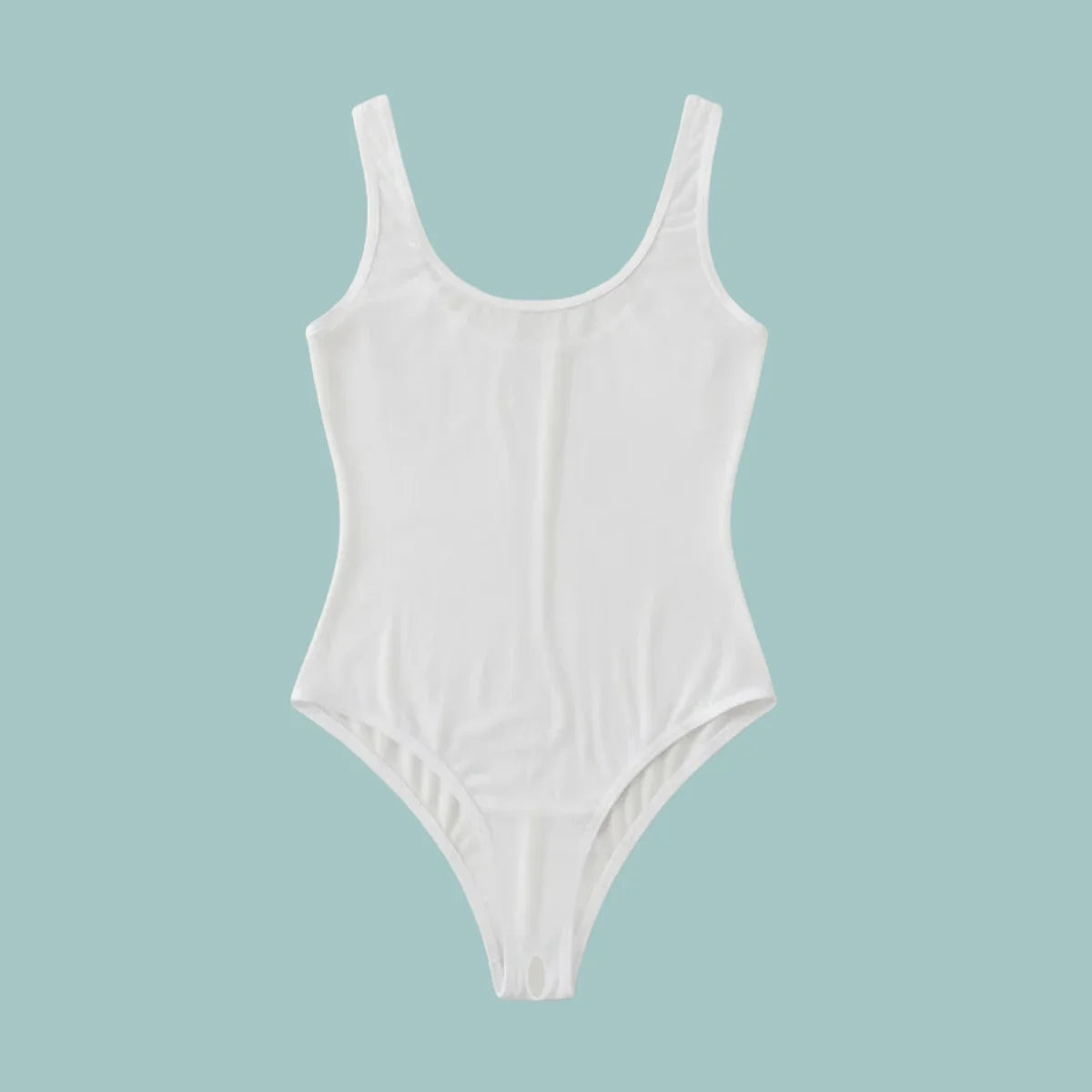 LuckeLadybug LLC White Bodysuit, perfect for sexy-lingerie looks and stylish layering options