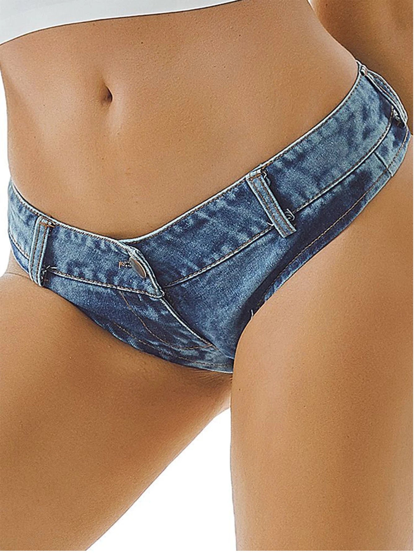Sexy Low Rise Denim Shorts For Women