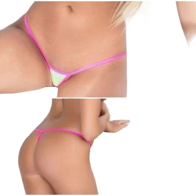 LuckeLadybug sexy low rise thong panties in vibrant colors with minimal coverage for comfort