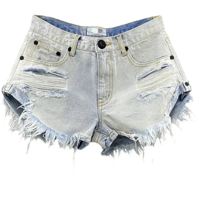 Sexy Low Waist Denim Shorts For Trendy Styles