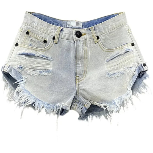Sexy Low Waist Denim Shorts For Trendy Styles
