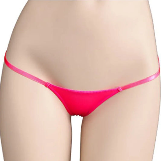 Bright pink sexy low waist thongs for women with a sleek and minimal design for comfort and style