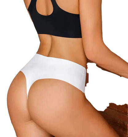 Mid Waist Thong Panties for Women - Detail Shot
