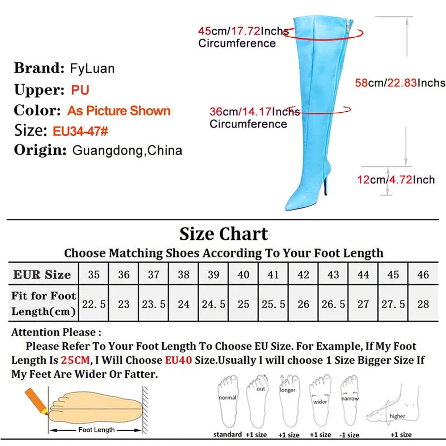 Sexy Pointed Thigh High Boots In Red