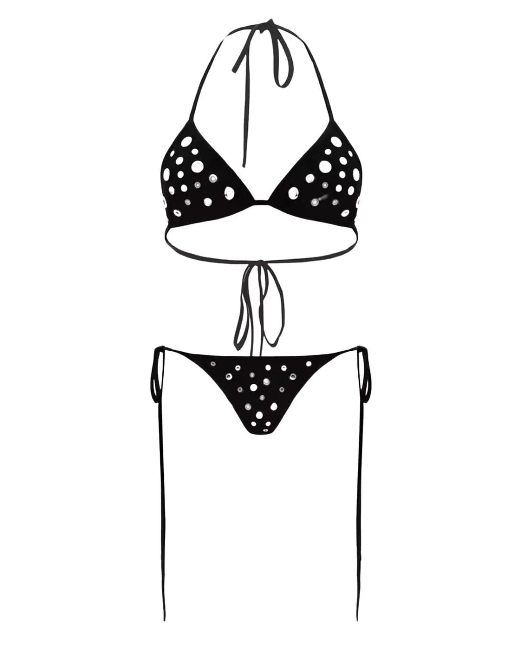 Swimsuit - Trendy Polka Dot Bikini
