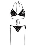 Swimsuit - Trendy Polka Dot Bikini