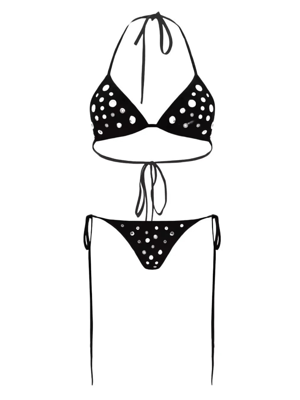 Swimsuit - Trendy Polka Dot Bikini