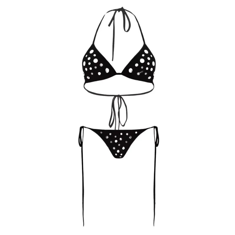 Swimsuit - Trendy Polka Dot Bikini