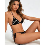 Swimsuit - Trendy Polka Dot Bikini