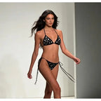 Swimsuit - Trendy Polka Dot Bikini