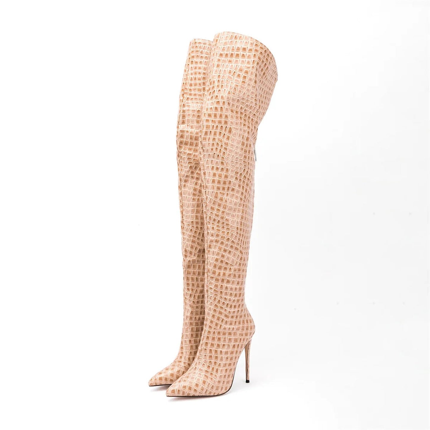 Sexy Thigh High Boots For Women Zebra Print