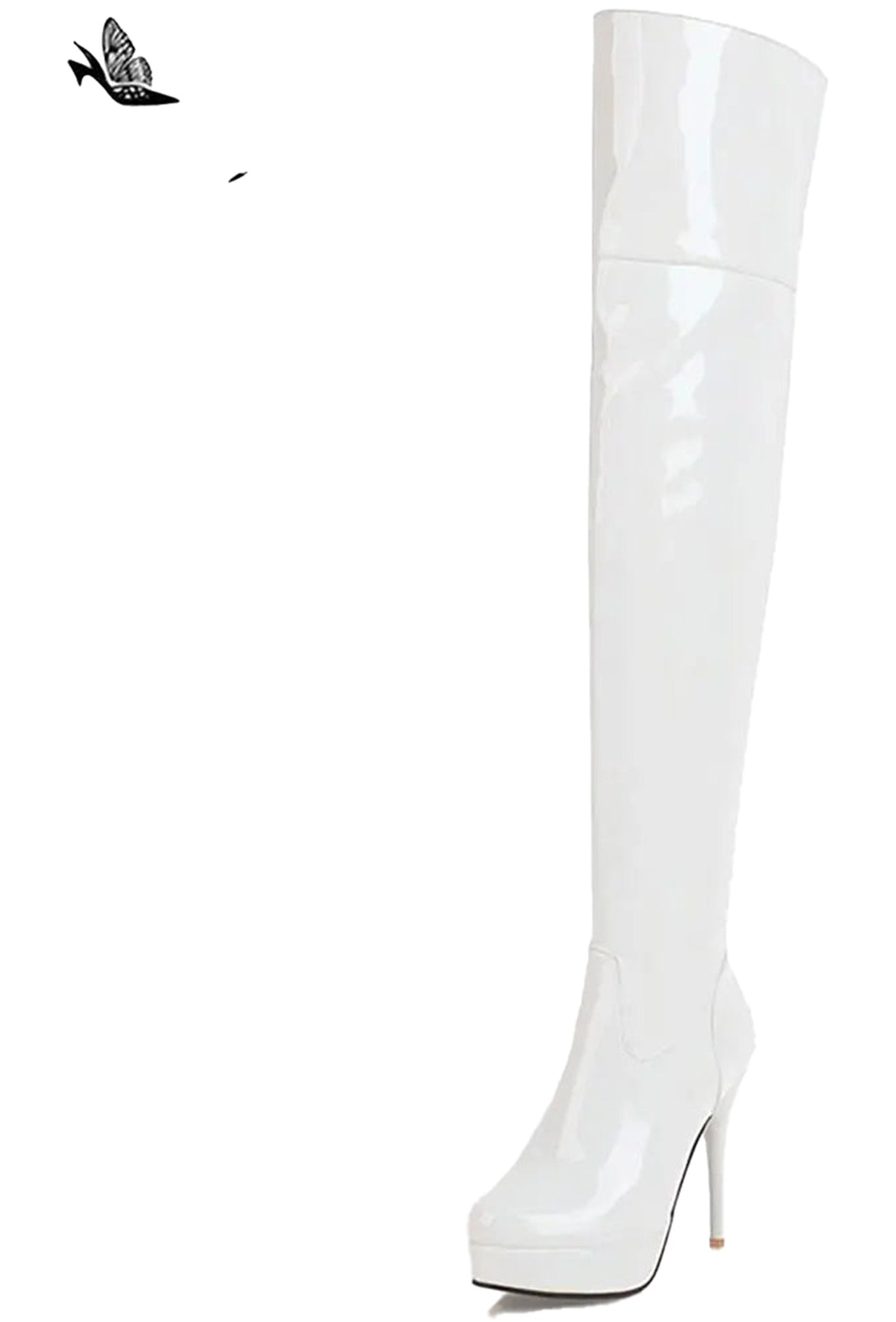 Sexy Thigh High Boots Women Stylish Red Design