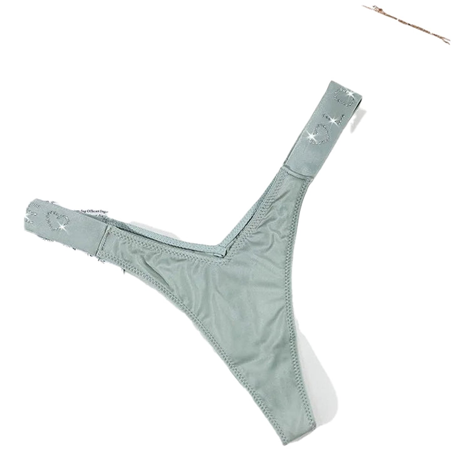 Light green sexy thong for women with soft fabric and delicate detailing for comfort and style