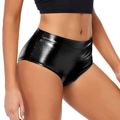 Shiny Metallic High Waisted Booty Shorts