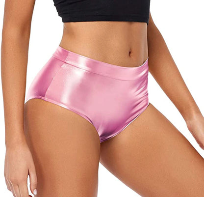 Shiny Metallic High Waisted Booty Shorts