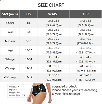 Shiny Metallic High Waisted Booty Shorts