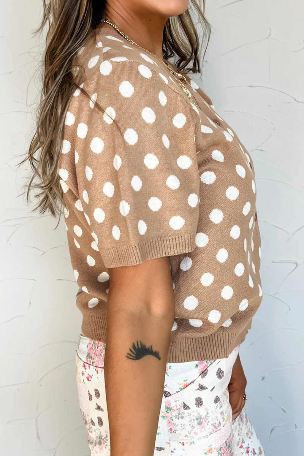 Short Sleeve Cardigan Sweater