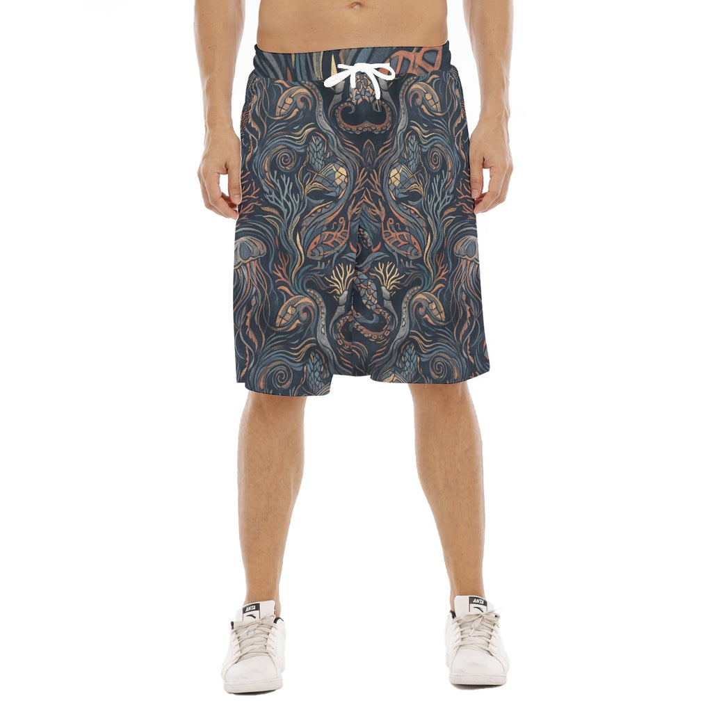 LuckeLadybug stylish men's shorts featuring a unique pattern, perfect for summer wear and casual outings