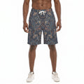 LuckeLadybug men's shorts with a colorful swirl pattern perfect for summer styling