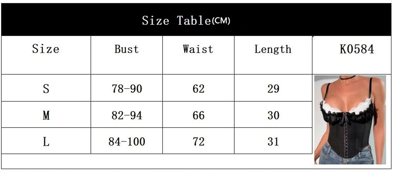 Sexy mesh corset top from LuckeLadybug LLC featuring adjustable straps and lace trim