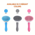 LuckeLadybug slicker dog brush available in blue, gray, and pink colors for efficient grooming