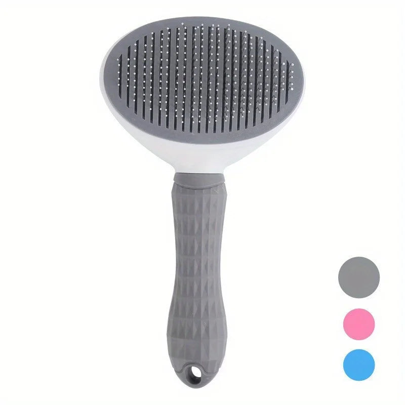 LuckeLadybug LLC slicker dog brush with ergonomic handle for effortless pet grooming