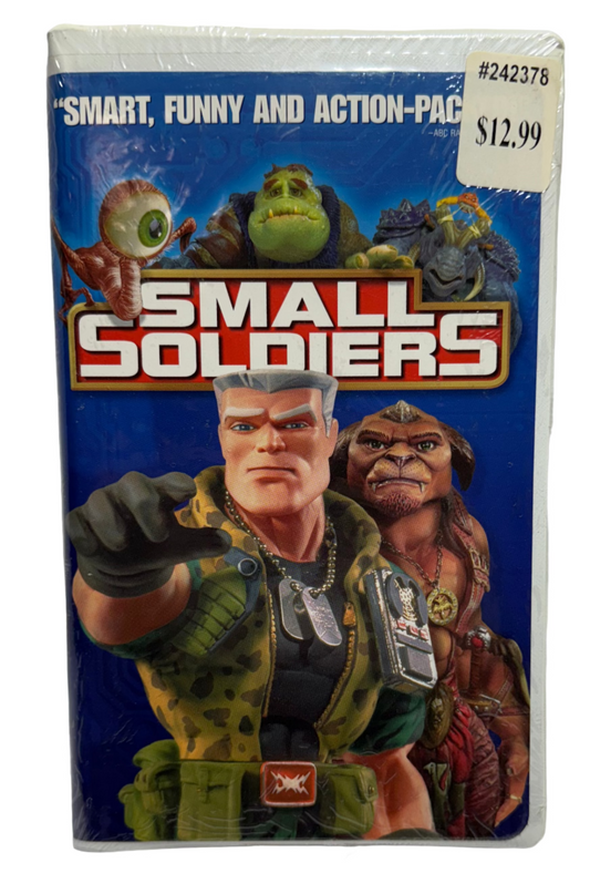Small Soldiers 1998 VHS new featuring action-packed characters and vibrant cover artwork