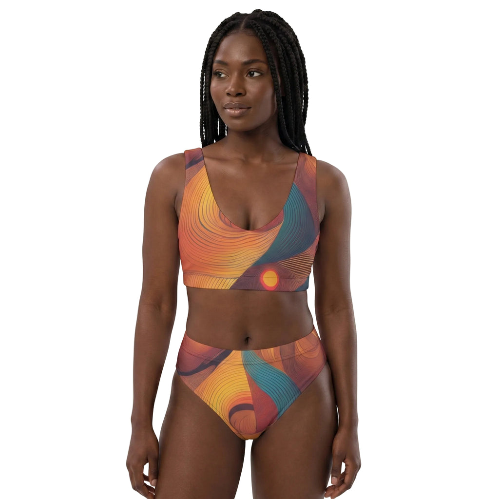 LuckeLadybug Bikini with Abstract Patterns Inspired by the Smithsonian African American Art Museum