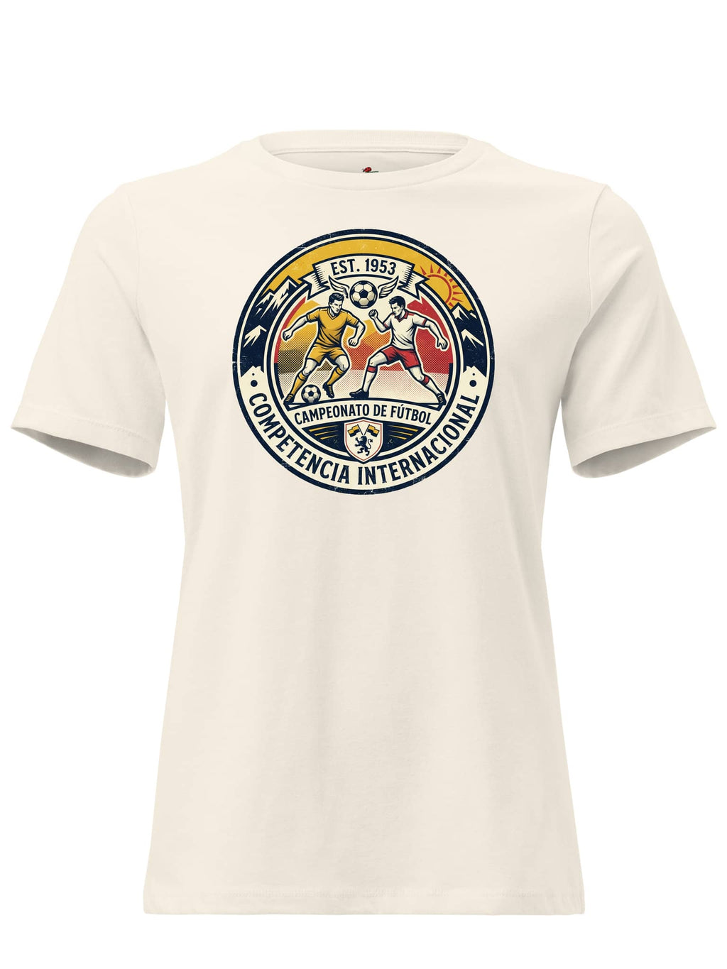LuckeLadybug soccer t shirt usa featuring a vintage soccer competition graphic