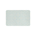 LuckeLadybug sherpa blanket with soft circle design throw blanket in blue and beige tones