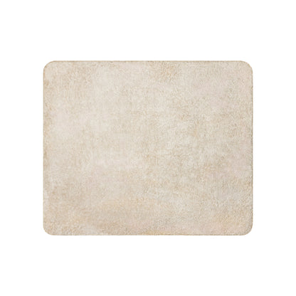 LuckeLadybug beige sherpa blanket with soft circle design throw blanket for cozy warmth