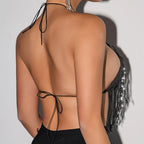 Sequined Top with Dazzling Fringe
