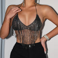 Sequined Top with Dazzling Fringe