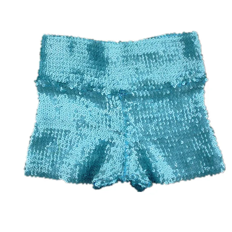 Shiny Sequined Shorts for Rave Outfit