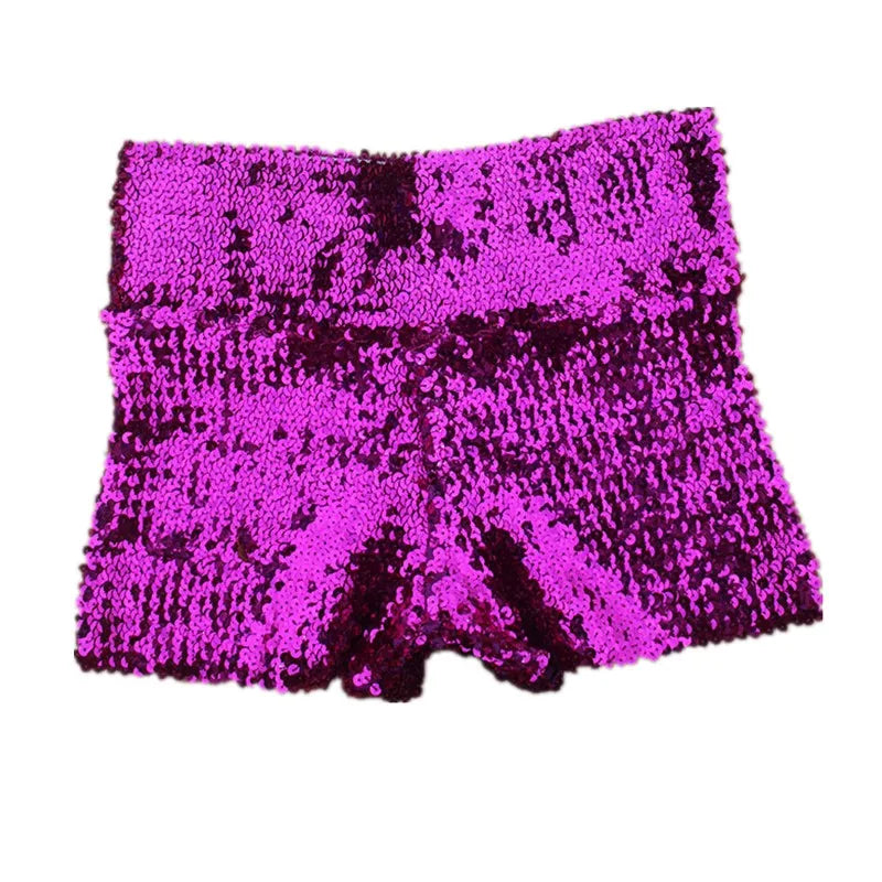 Shiny Sequined Shorts for Rave Outfit