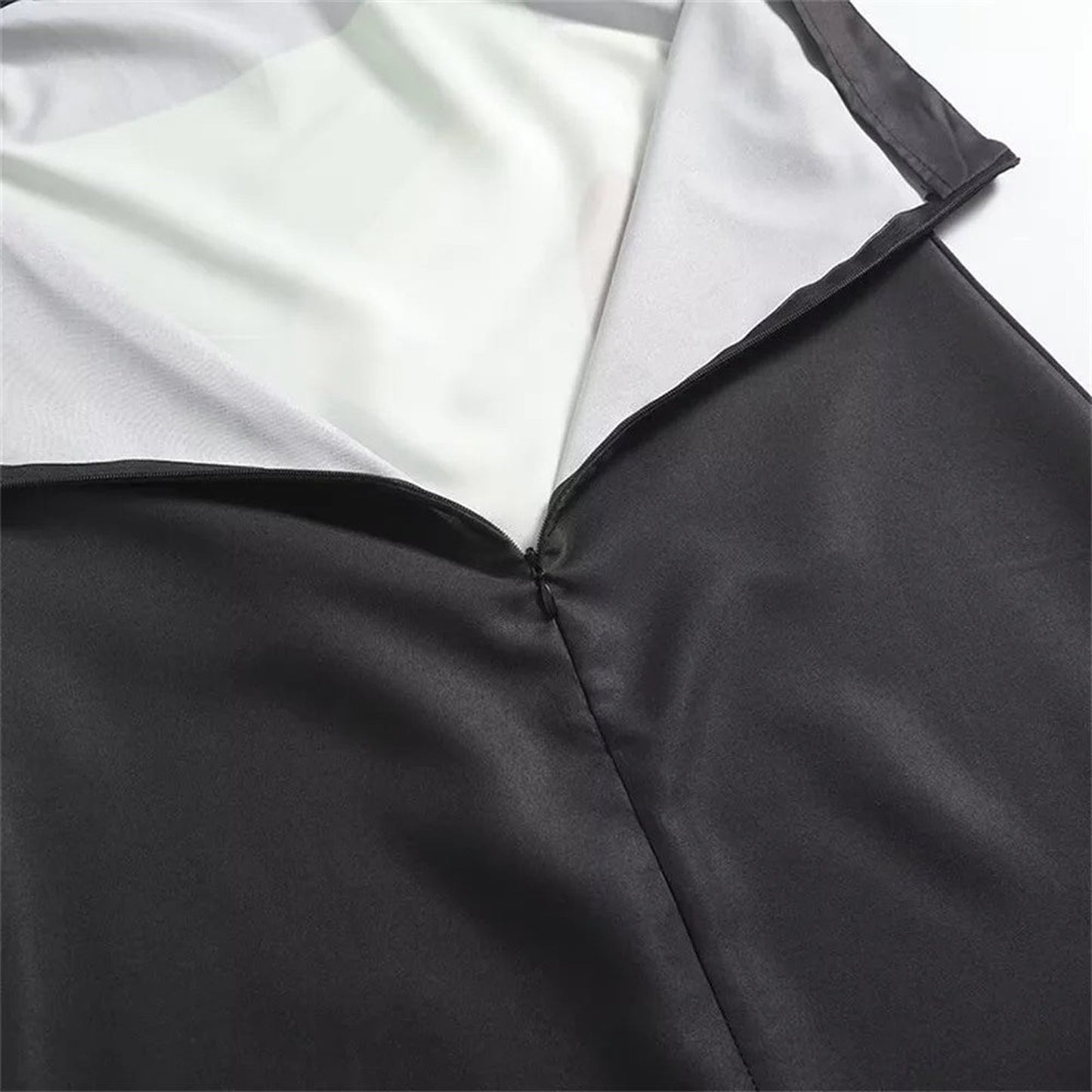 Black strapless backless summer dress with smooth lining for a stylish summer look