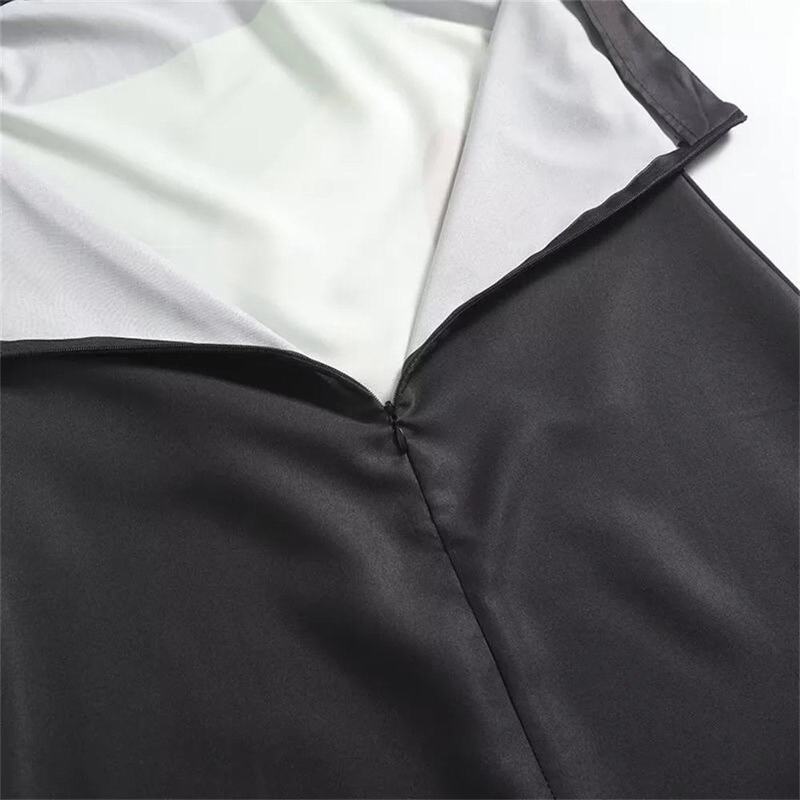 Black strapless backless summer dress with smooth lining for a stylish summer look