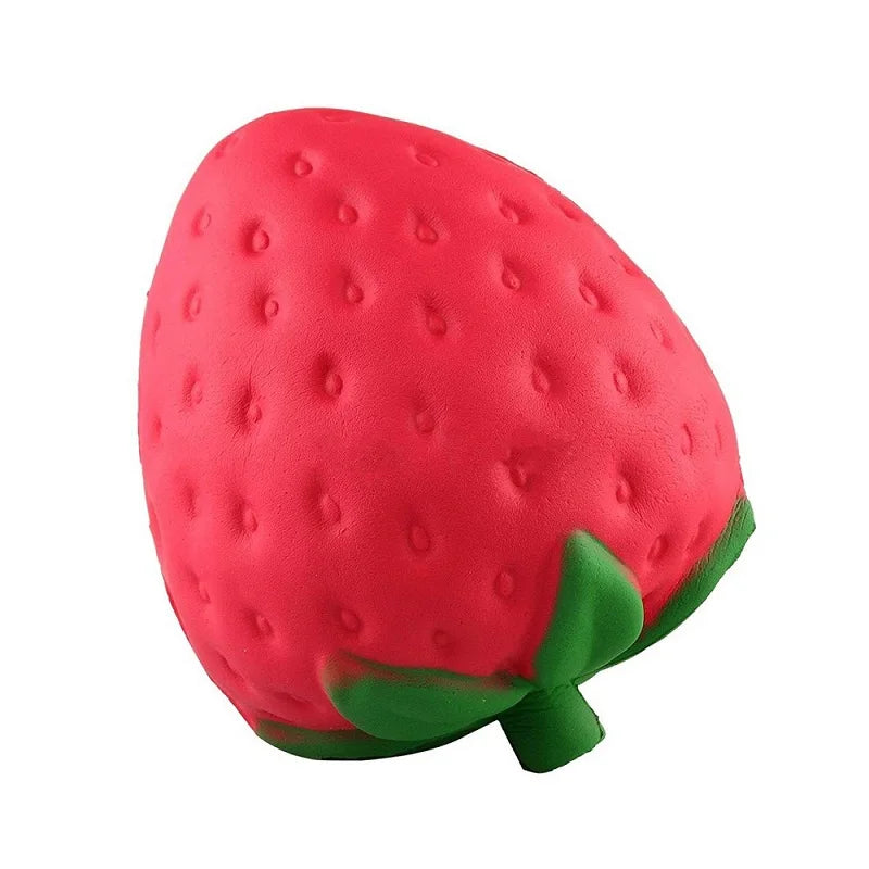 LuckeLadybug LLC Strawberry Squishy Toy for stress relief management techniques and calming activities