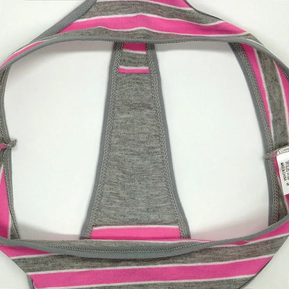 Striped Cotton Thong Underwear For Women