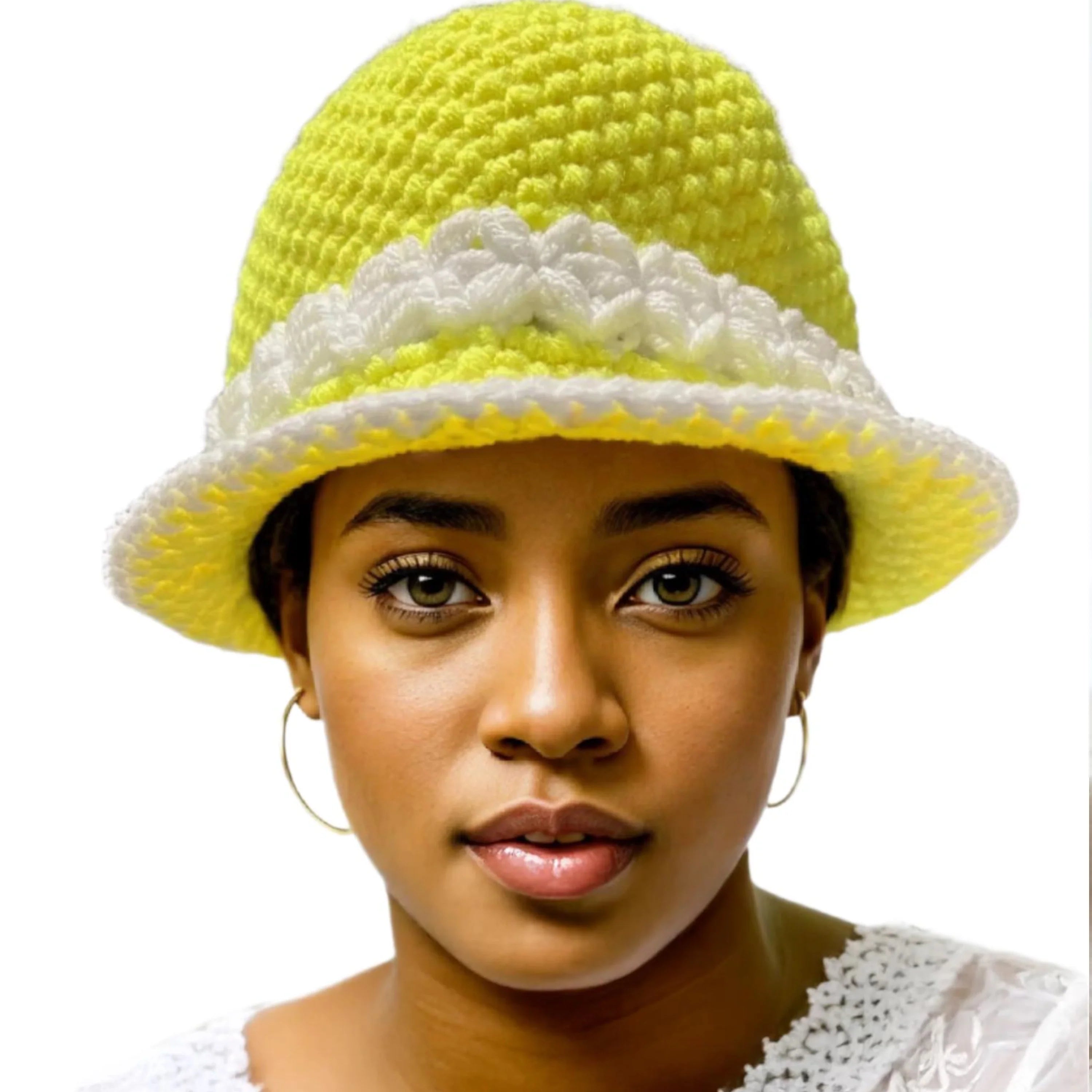 Sunshine Crochet Bucket Hat Handmade