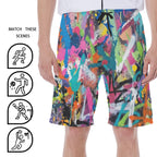 LuckeLadybug colorful swim shorts men perfect for beach sports and summer activities