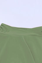 LuckeLadybug LLC Skort in green, perfect for swimmers swimwear and active comfort