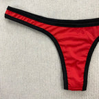 Retro Swimsuit in Bold Red Design