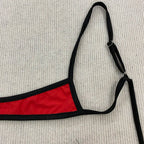 Retro Swimsuit in Bold Red Design