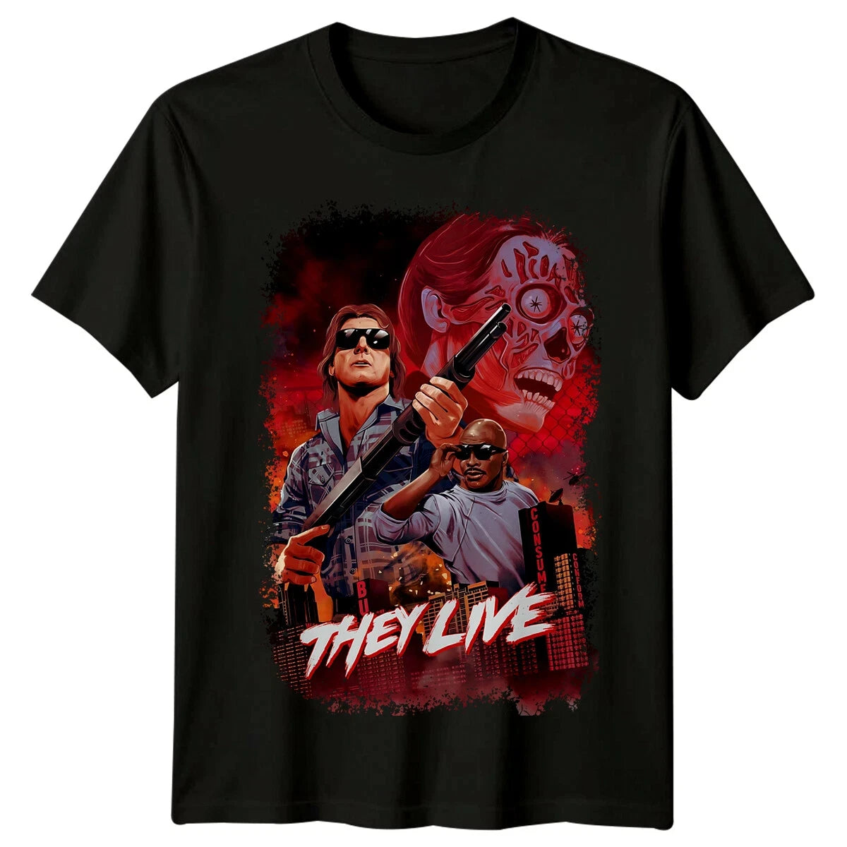 Retro T-Shirt - They Live Graphic Tee