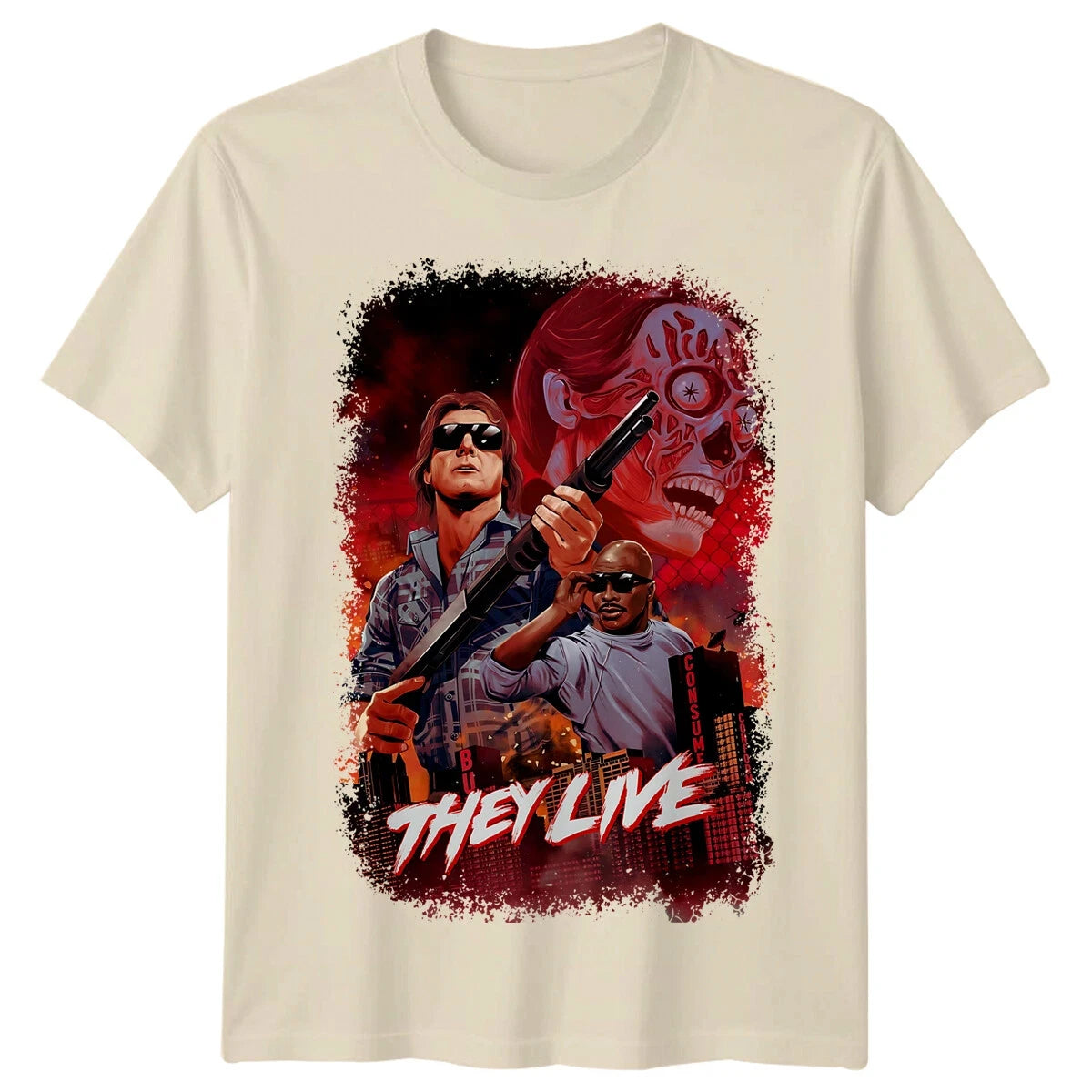 Retro T-Shirt - They Live Graphic Tee