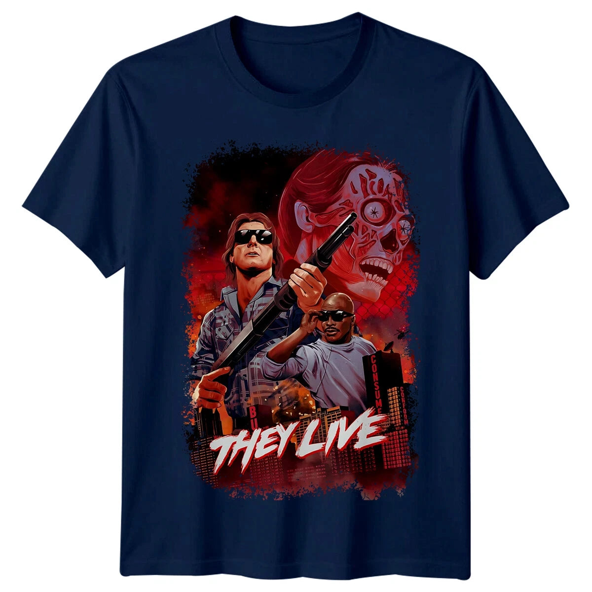 Retro T-Shirt - They Live Graphic Tee