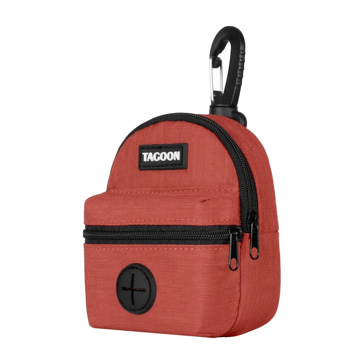 LuckeLadybug Dispenser in Red for easy access to poop bags for dog during walks